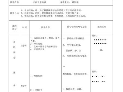 优雅纵横场上，掌握对垫排球的动作要领（以分析为基础，提升你的技术水平）