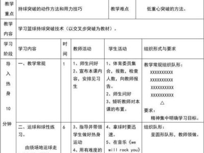 幼儿篮球防守能力教学设计（培养幼儿的防守意识，提升篮球技巧）