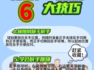 乒乓球技巧大揭秘（提升乒乓球水平的关键技巧汇总）